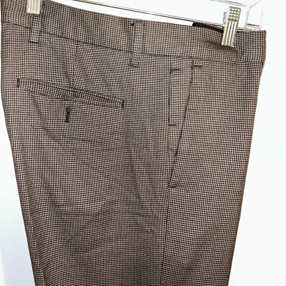 Club Monaco Sutton Slim Fit, Men's 33/32 Brown, Black Checked - Picture 6 of 6